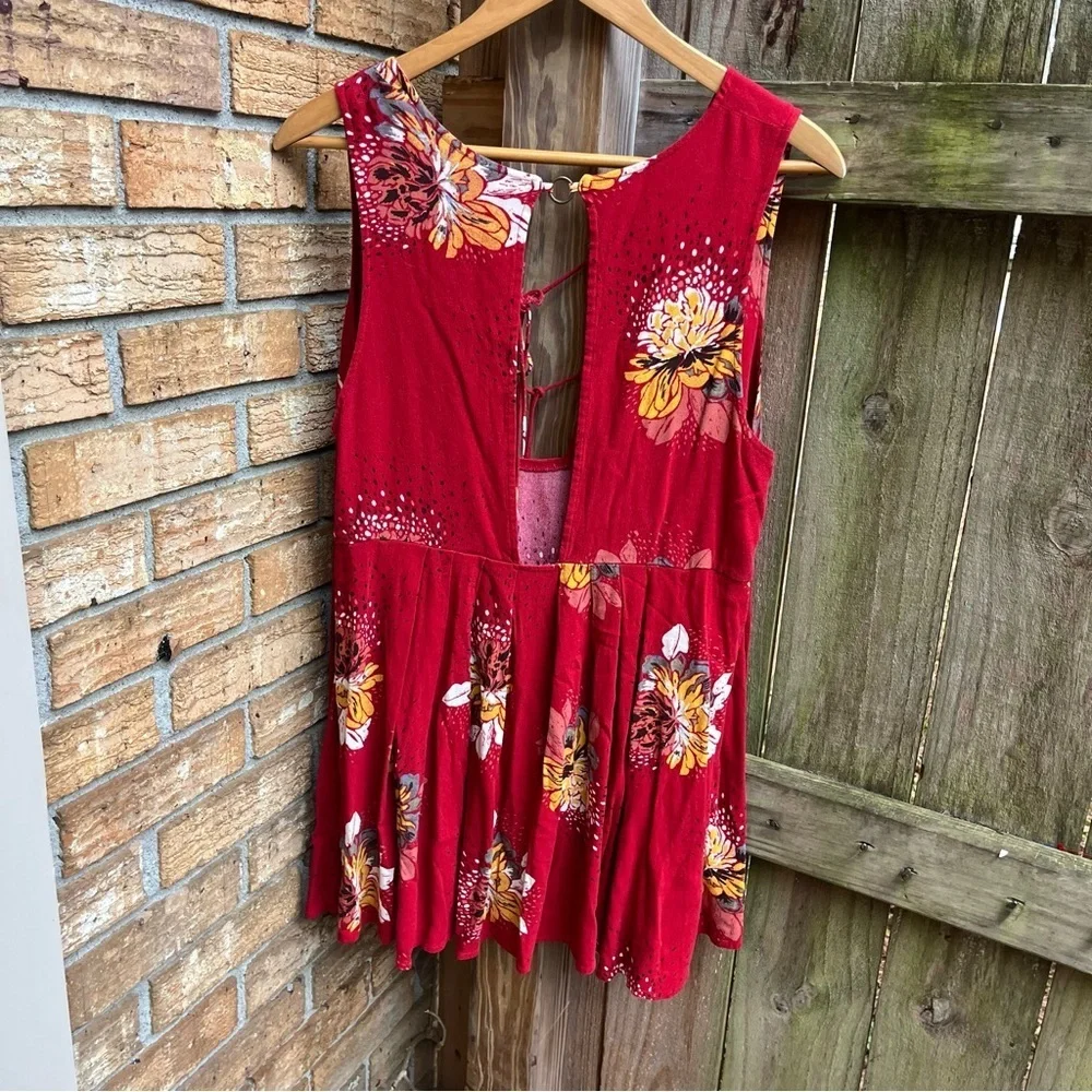 Free People vibrant red